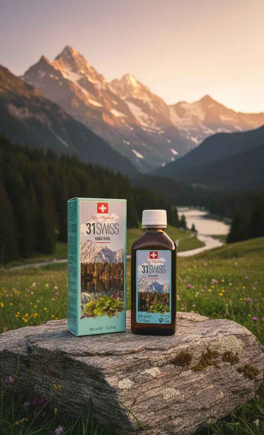 31 Swiss – Olio Svizzero Naturale alle 31 Erbe Officinali 100ml | Qualità Svizzera