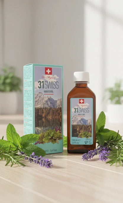 31 Swiss – Olio Svizzero Naturale alle 31 Erbe Officinali 100ml | Qualità Svizzera - Dr.Migliore.com