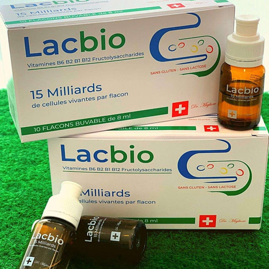 Lacbio 15 Miliardi di Fermenti Lattici Vivi con Vitamine B6, B2, B1 e B12 - Un Integratore per la Salute Intestinale - Dr.Migliore.com