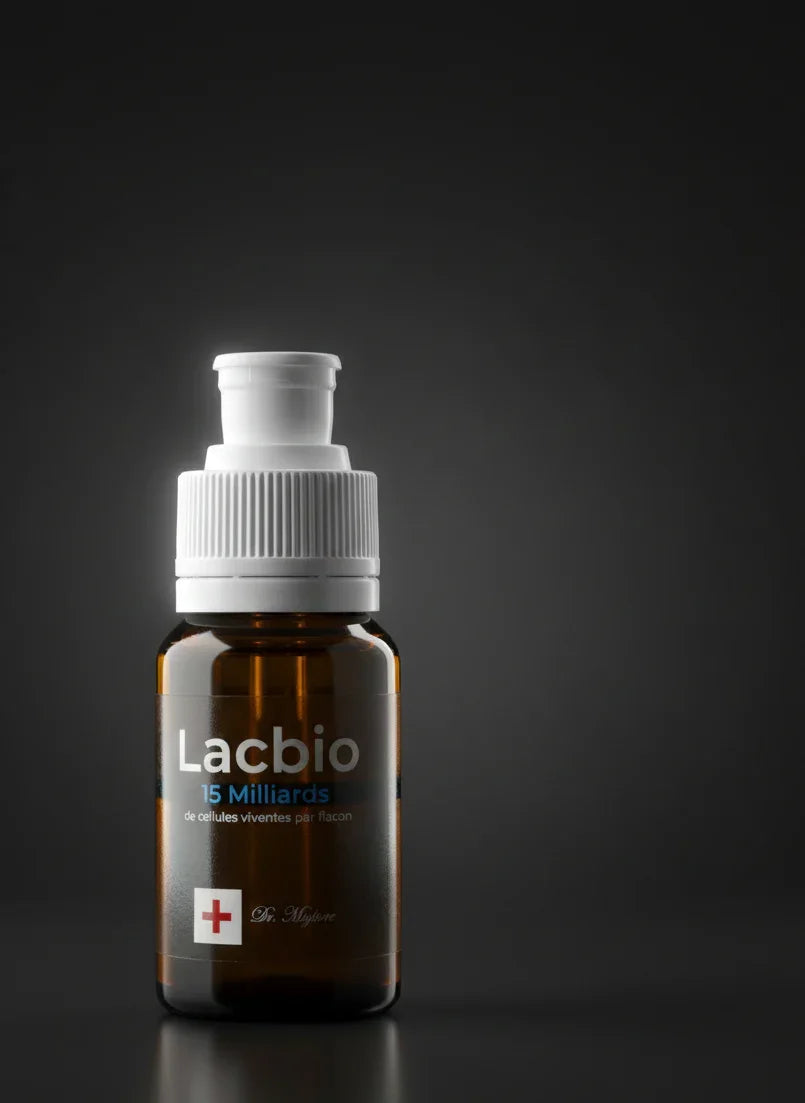 Lacbio 15 Miliardi di Fermenti Lattici Vivi con Vitamine B6, B2, B1 e B12 -Il Miglior integratore Probiotico per il benessere del microbioma intestinale - Dr.Migliore.com